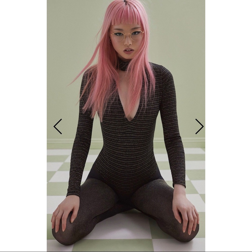 Cassie Striped Bodysuit - For Love & Lemons